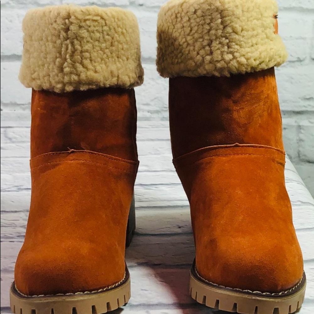 New!  Women's Faux Suede Ankle/Calf Boot